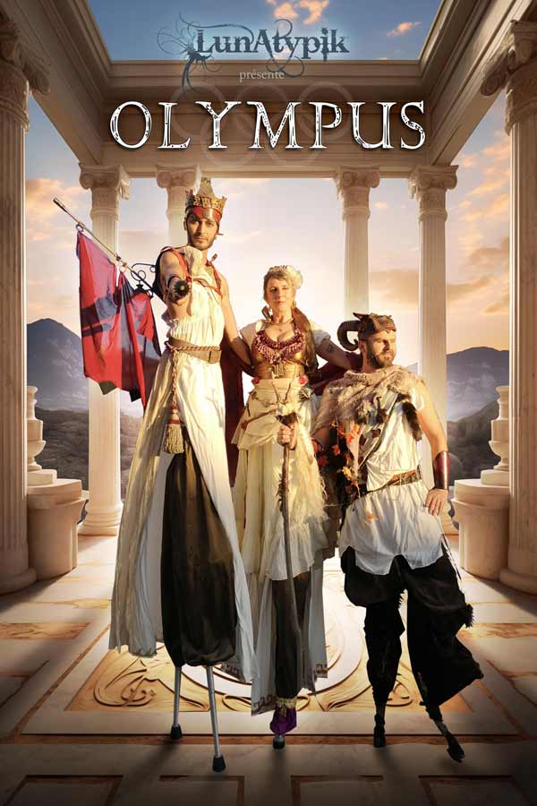 Affiche du spectacle original Olympus, les jeux olympiques à l'époque de l'antiquité
